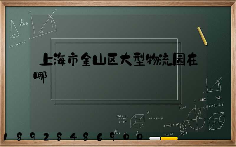 上海市金山区大型物流园在哪