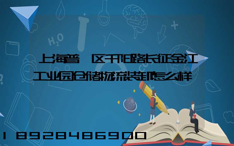 上海普陀区千阳路长征金江工业园仓储物流装卸怎么样