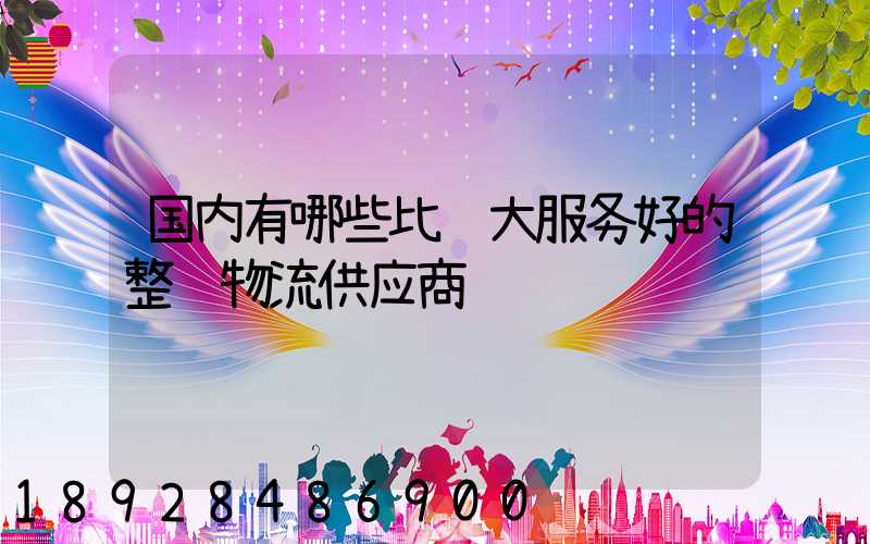 国内有哪些比较大服务好的整车物流供应商