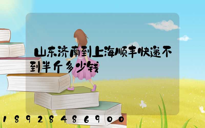 山东济南到上海顺丰快递不到半斤多少钱