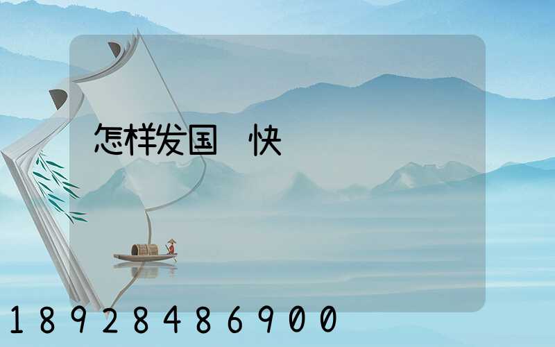 怎样发国际快递