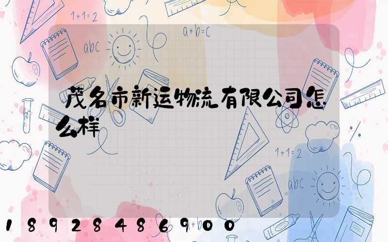 茂名市新运物流有限公司怎么样