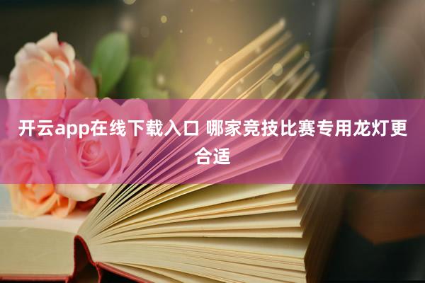 开云app在线下载入口 哪家竞技比赛专用龙灯更合适